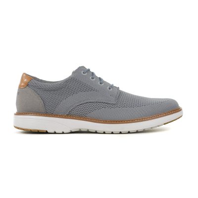 Rockport Men's Casey Laceup Steel Grey Blues Dress Shoes