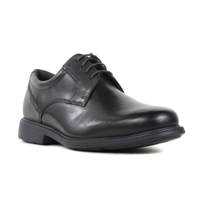 Rockport Men's Charles Road Dark Brown Leather Plain Toe Dress Shoes - Image 2