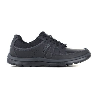 Rockport Men's Get Your Kicks Blucher Black Leather Shoes M79268