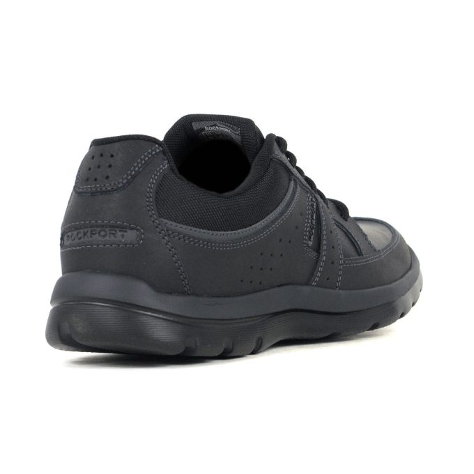 Rockport Men's Get Your Kicks Blucher Black Leather Shoes M79268 - Image 3