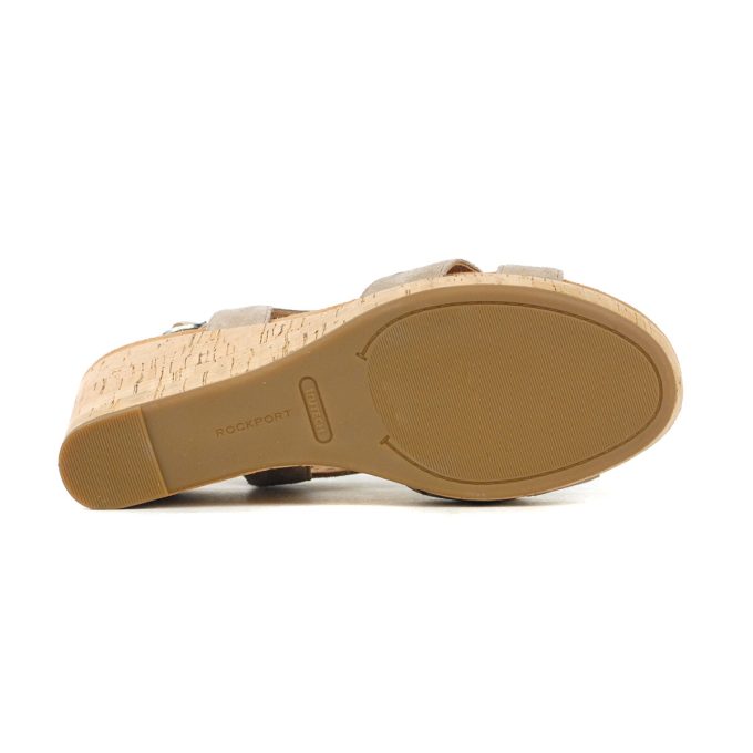 Rockport Women's Belis New avola Suede Wedge Sandals - Image 4