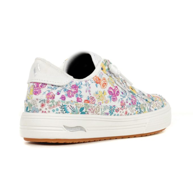 Skechers Women's Arch Fit Arcade - Prit Powa White/Floral Sneakers 177194.WMLT - Image 3