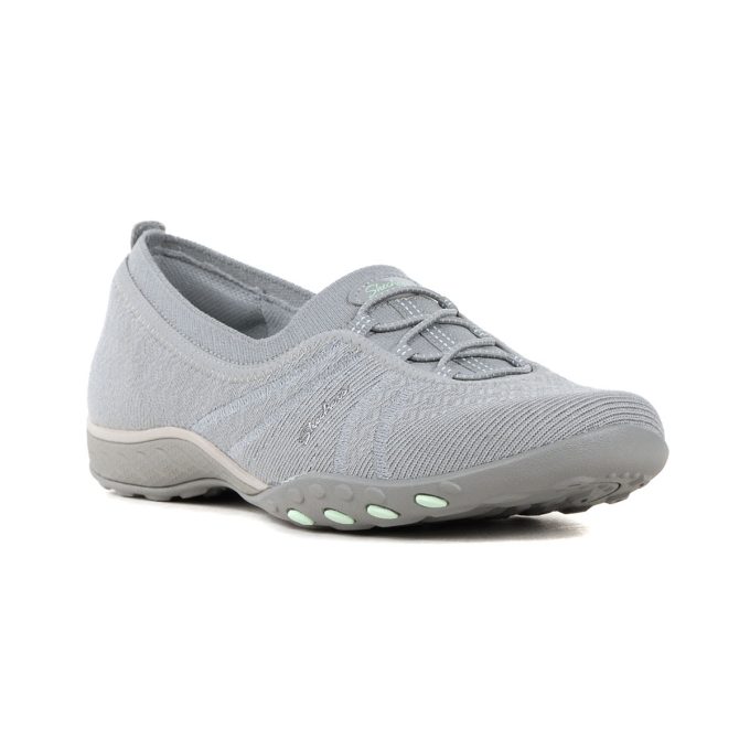 Skechers Women's Breathe Easy - Simple Pleasure Grey Shoes 100247.GRY - Image 2