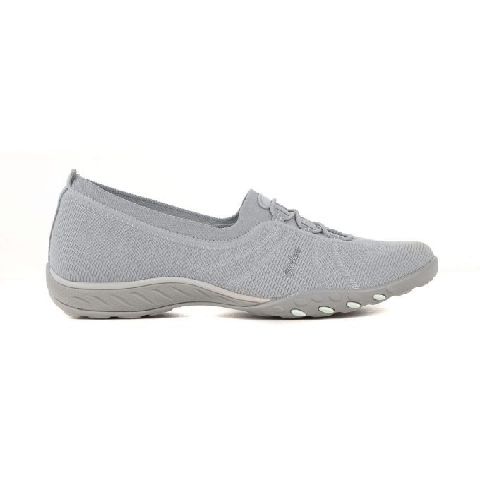 Skechers Women's Breathe Easy - Simple Pleasure Grey Shoes 100247.GRY