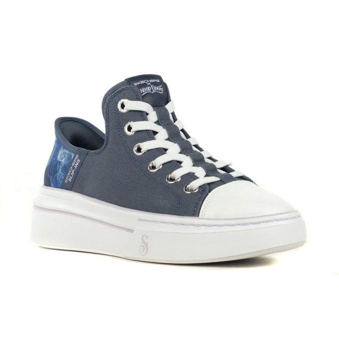 Skechers Women's Snoop Dogg - Boss Life Navy Canvas Slip-Ins 186000.NVY - Image 2