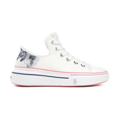 Skechers Women's Snoop Dogg - Boss Life White Canvas Slip-Ins 186000.WBLP