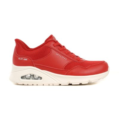 Skechers Women's Uno - Banksia Red/White Slip-Ins Shoes 177117.RED