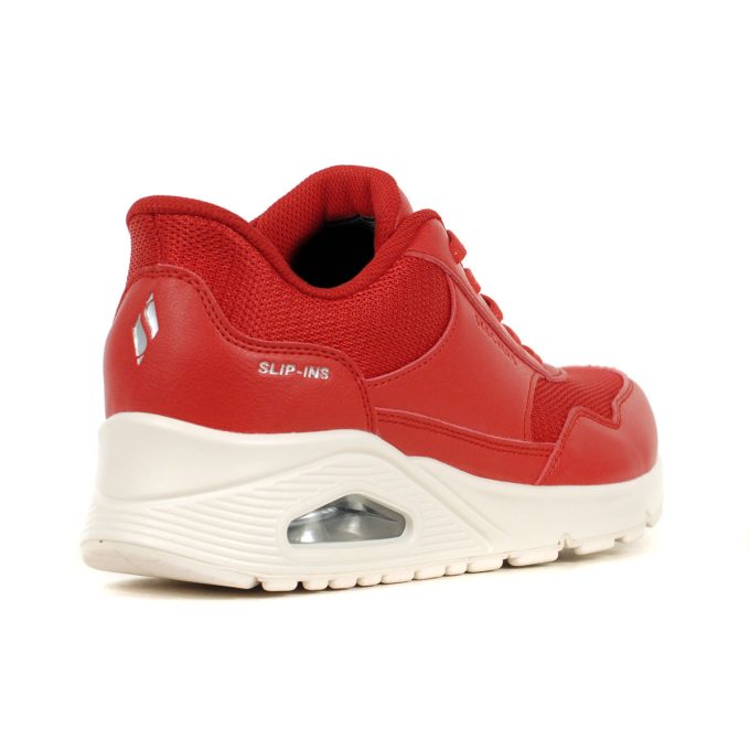Skechers Women's Uno - Banksia Red/White Slip-Ins Shoes 177117.RED - Image 3