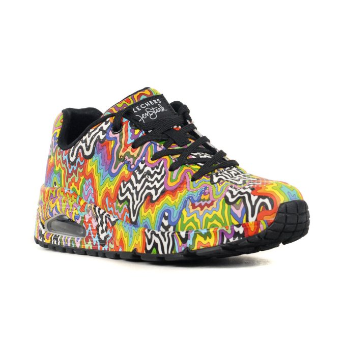 Skechers x Jen Stark Women's Uno - Infinite Drip Multicolor Sneakers 177960.MLT - Image 2