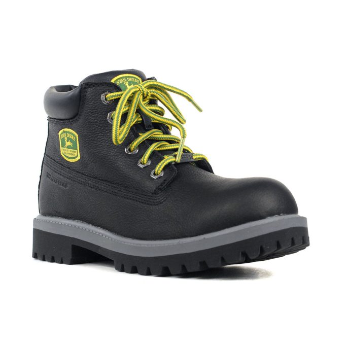 Skechers x John Deere Men's Sergeants - Dozer Black Leather Work Boots 256000.BLK - Image 2