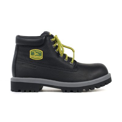 Skechers x John Deere Men's Sergeants - Dozer Black Leather Work Boots 256000.BLK