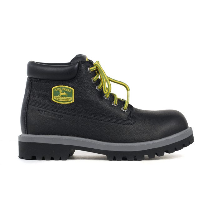 Skechers x John Deere Men's Sergeants - Dozer Black Leather Work Boots 256000.BLK