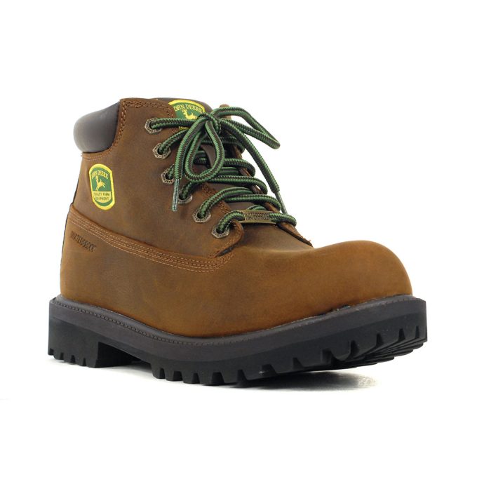 Skechers x John Deere Men's Sergeants - Dozer Brown Leather Work Boots 256000WW.BRN - Image 2