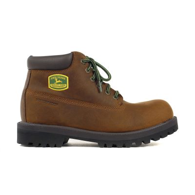 Skechers x John Deere Men's Sergeants - Dozer Brown Leather Work Boots 256000WW.BRN