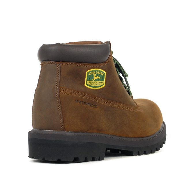 Skechers x John Deere Men's Sergeants - Dozer Brown Leather Work Boots 256000WW.BRN - Image 3