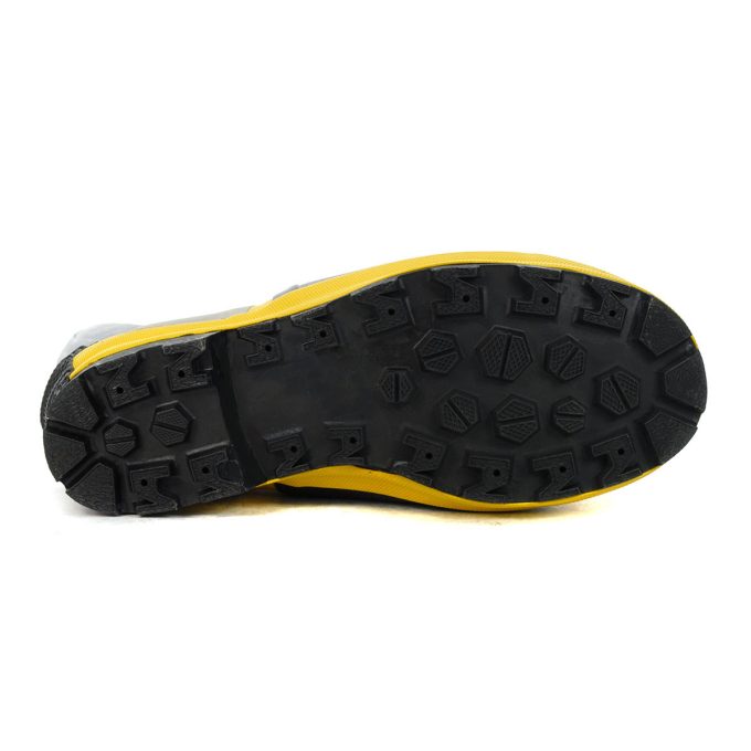 Viking Wear Men's Firefighter Black/Yellow Felt Lined Boots VW90 - Image 4