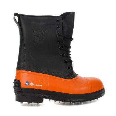 Viking Wear Men's Tusk Black Spiked Sole Steel Toe Work Boots VW79