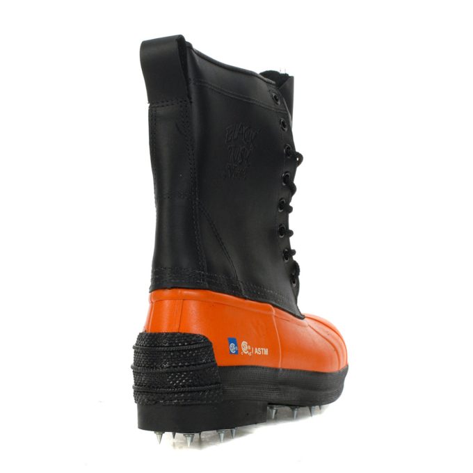 Viking Wear Men's Tusk Black Spiked Sole Steel Toe Work Boots VW79 - Image 3