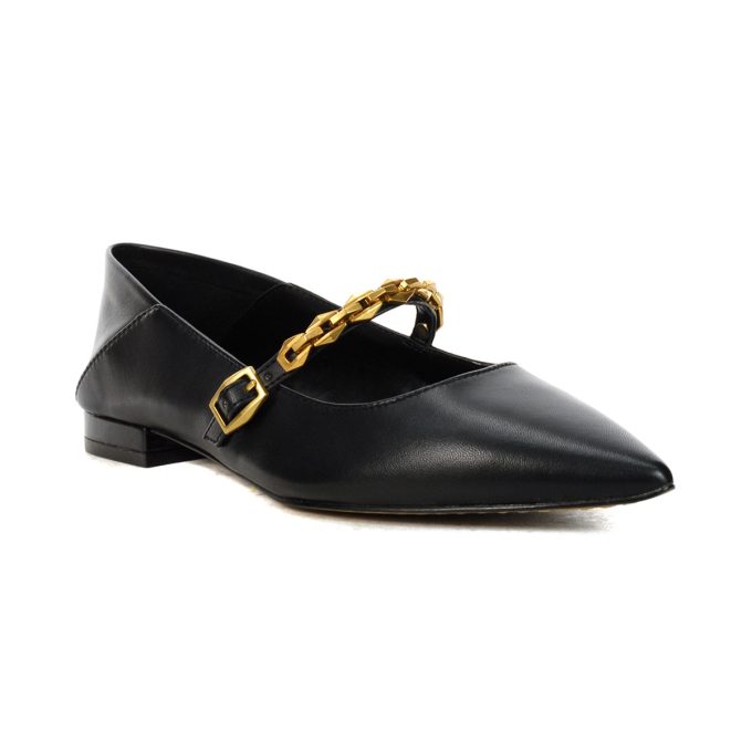Vince Camuto Aylin Black Leather Flats - Image 2