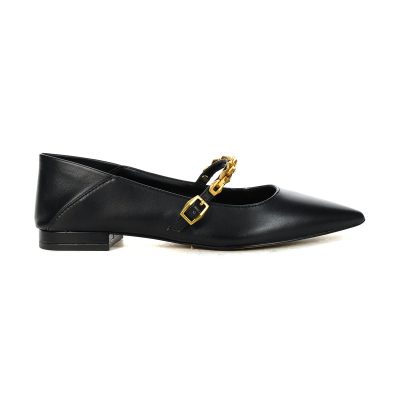Vince Camuto Aylin Black Leather Flats
