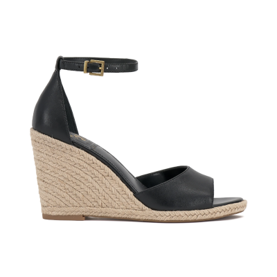 Vince Camuto Bendsen Black Suede Wedge Sandals