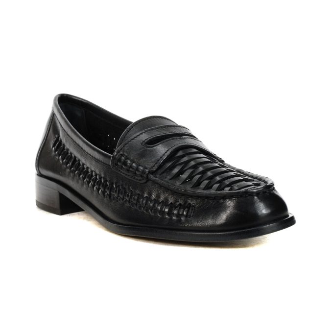 Vince Camuto Calie Black Leather Loafers - Image 2