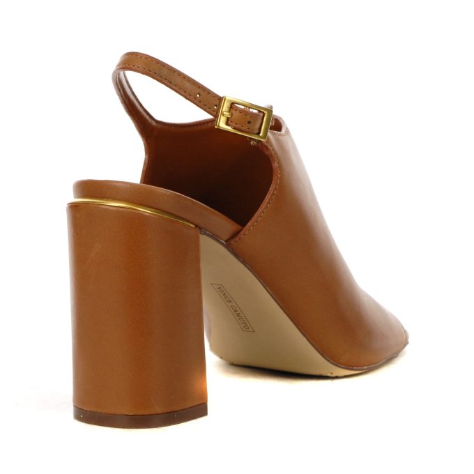 Vince Camuto Haliza Caramello Leather Block Heel Sandals - Image 3