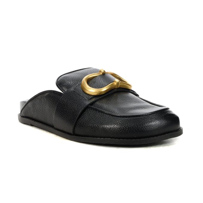 Vince Camuto Junnie Black Leather Clogs - Image 2