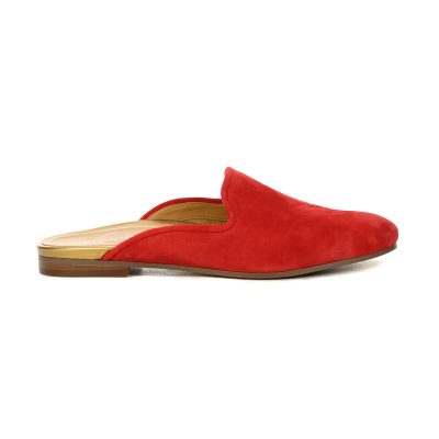 Vionic Women's Willa Mule Red Suede Slip-On Loafers