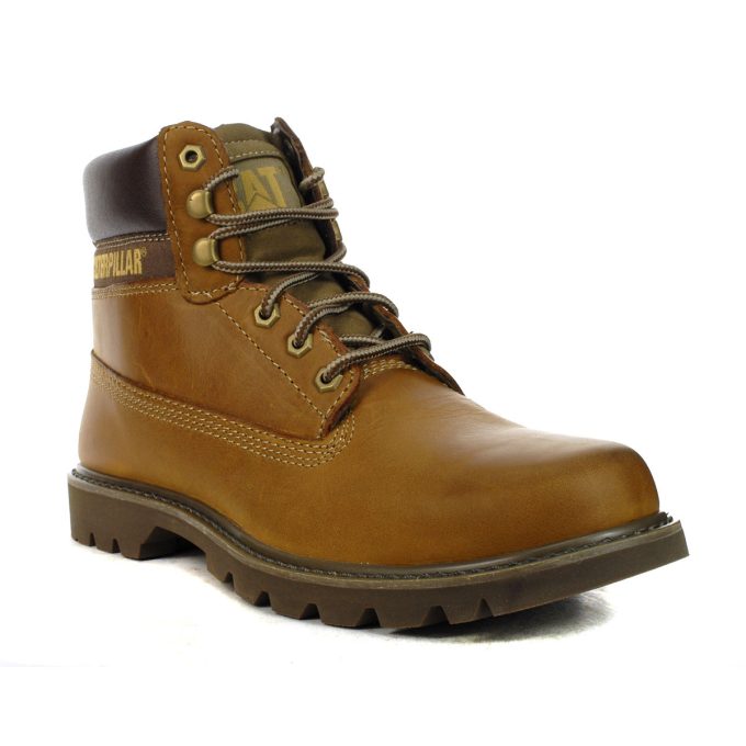Caterpillar Unisex Colorado 2.0 Dark Beige Leather Work Boots P110427 - Image 2