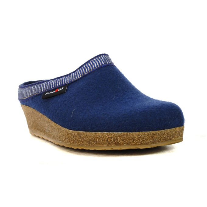 Haflinger Unisex Belle Blueberry Slipper 762016.BLUEBERRY - Image 2