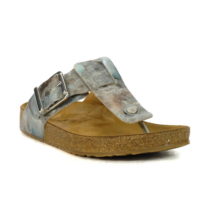 Haflinger Unisex Cora Lime Leather Sandals 819080.LIME - Image 2