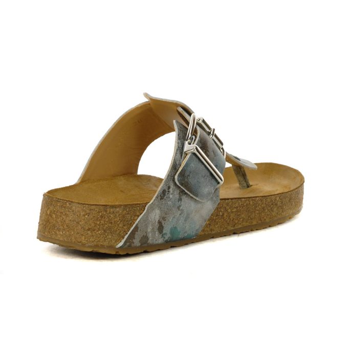Haflinger Unisex Cora Lime Leather Sandals 819080.LIME - Image 3