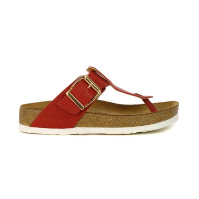 Haflinger Unisex Cora Pomodoro Leather Sandals 819080.POMODORO