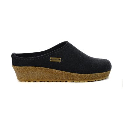 Haflinger Unisex Julitette Graphite Slipper 762018.GRAPHITE