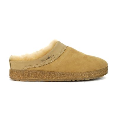 Haflinger Unisex Snowbird Tan Slipper 713015.TAN