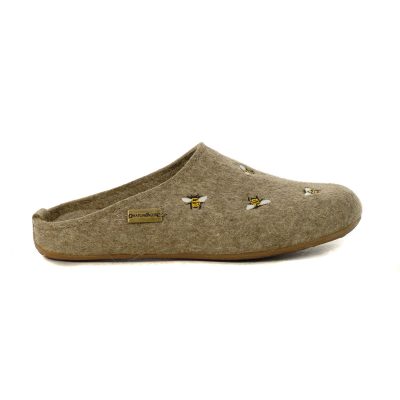Haflinger Unisex Api Tan Slipper 484016.TAN