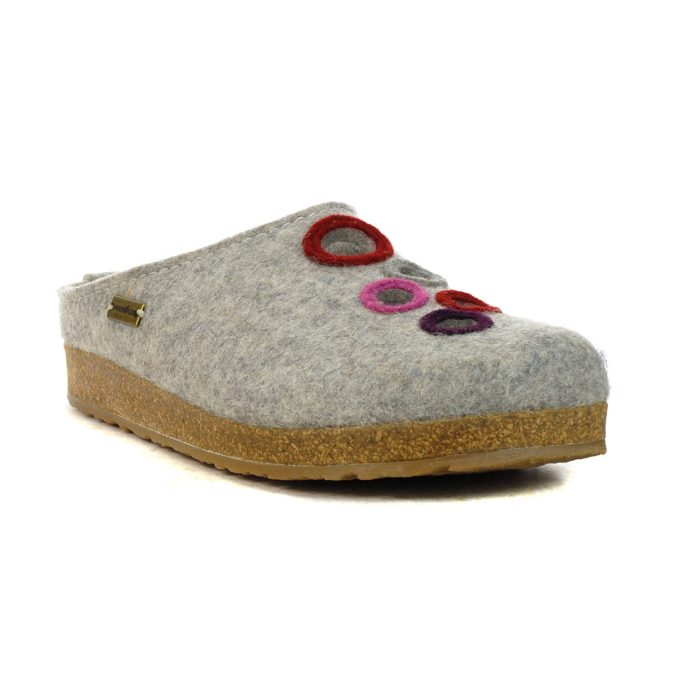 Haflinger Unisex Bubble Silver Grey Slipper 731077.SILVERGREY - Image 2