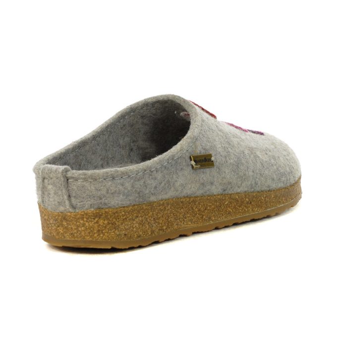 Haflinger Unisex Bubble Silver Grey Slipper 731077.SILVERGREY - Image 3