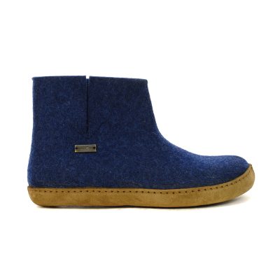 Haflinger Unisex Emils Jeans Slipper Booties 231002.JEANS