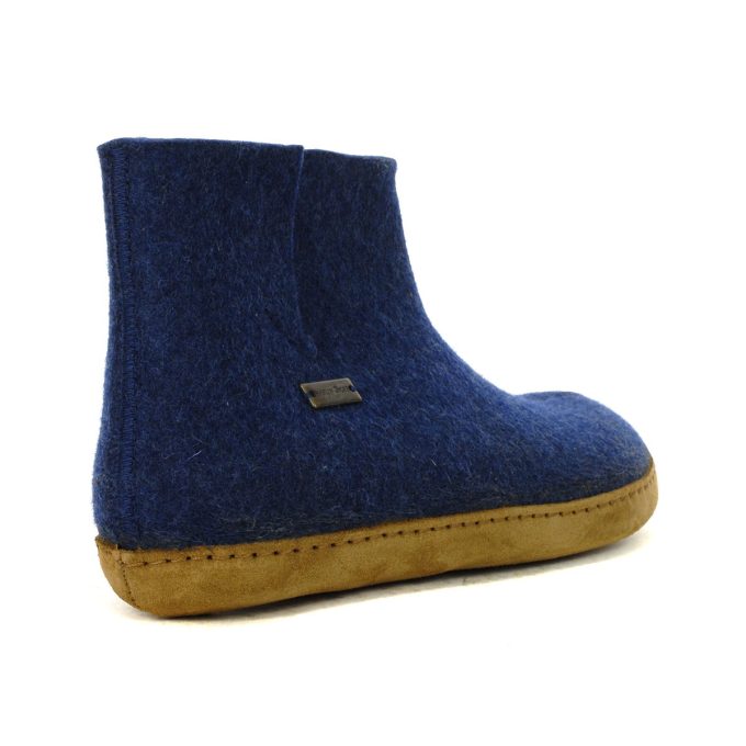 Haflinger Unisex Emils Jeans Slipper Booties 231002.JEANS - Image 3