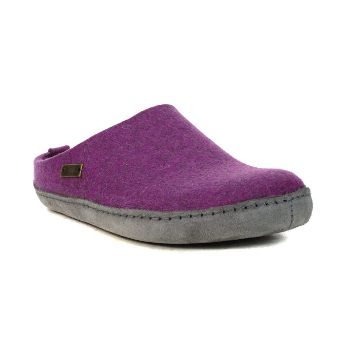 Haflinger Unisex Emils Slide Mulberry Slippers 211001.MULBERRY - Image 2