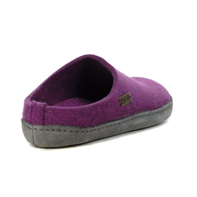 Haflinger Unisex Emils Slide Mulberry Slippers 211001.MULBERRY - Image 3
