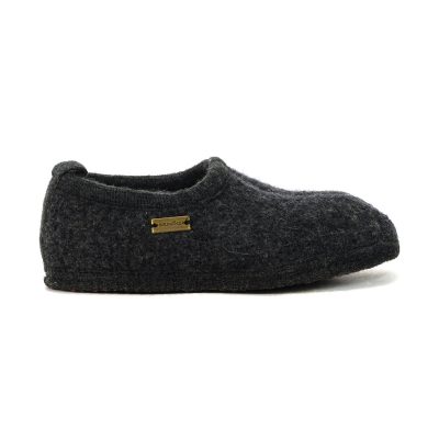 Haflinger Unisex Freddie Charcoal Slipper 622806.CHARCOAL