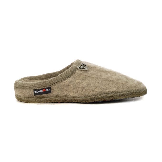 Haflinger Unisex Herzel Natural Slipper 613123.NATURAL