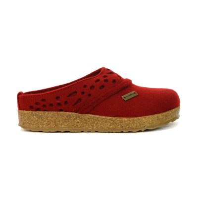 Haflinger Unisex Lacey Chili Slipper 731054.CHILI