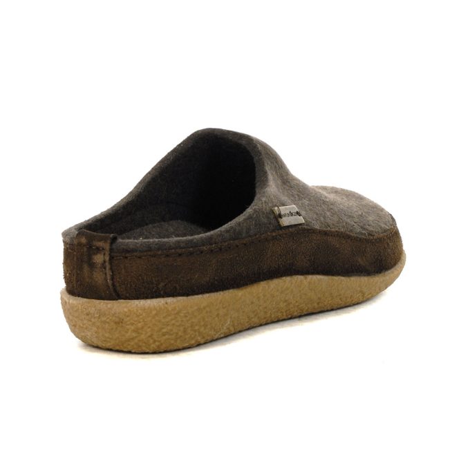 Haflinger Unisex Skane Smokey Brown Slipper 718025.SMOKEYBROWN - Image 3