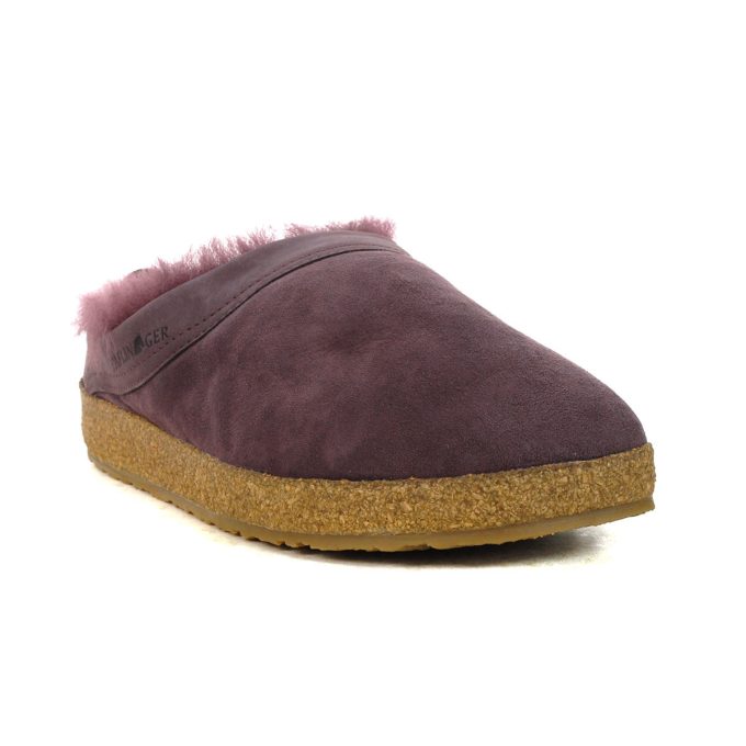 Haflinger Unisex Snowbird Mauve Slipper 713015.MAUVE - Image 2