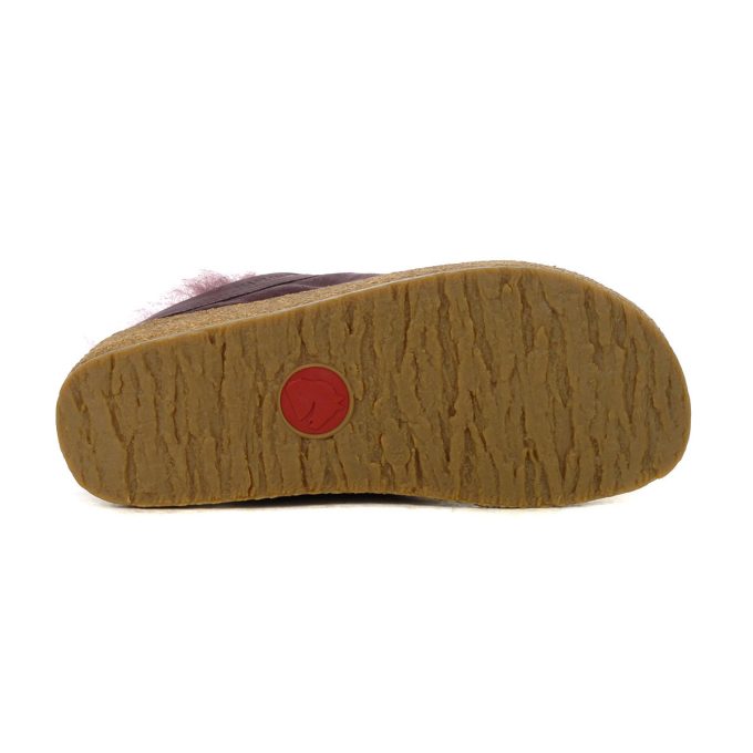 Haflinger Unisex Snowbird Mauve Slipper 713015.MAUVE - Image 4