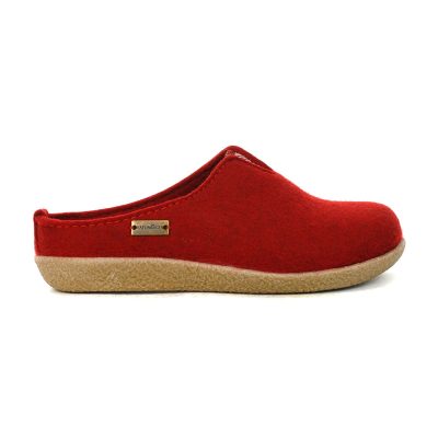 Haflinger Unisex Visby Red Slipper 718026.RED